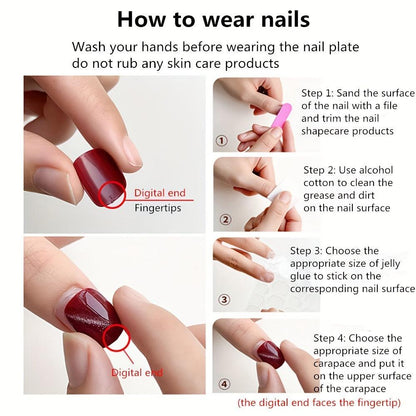 12pcs Kids Press On Nail (05)