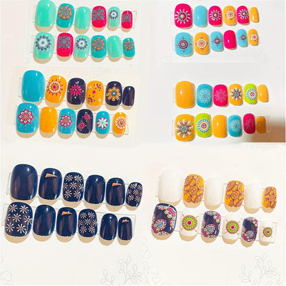 24pcs Kids Press On Nail (13)