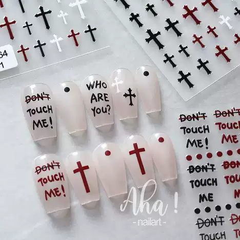 To-2071 3D Cross Nail Art Sticker