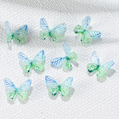 3D Nail Art Resin Butterfly Charms Rhinestones