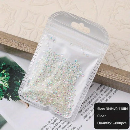 Colorful Resin Rhinestone Nail Art - MQ ZONE UAE