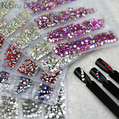 Multi Sized Rhinestone Pack - Crystal / AB