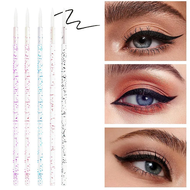 10PCS Crystal Rod Eyeliner Brush Lash Bud