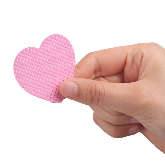 200 Sheets Eyelash Heart Shaped Magic Wipe Cleaning Pads