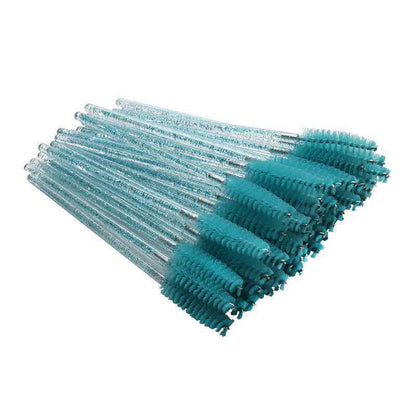 10pcs Crystal Nylon Head Eyelash Spoolie Brush