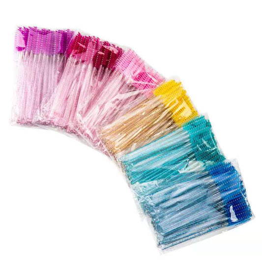 10pcs Crystal Nylon Head Eyelash Spoolie Brush