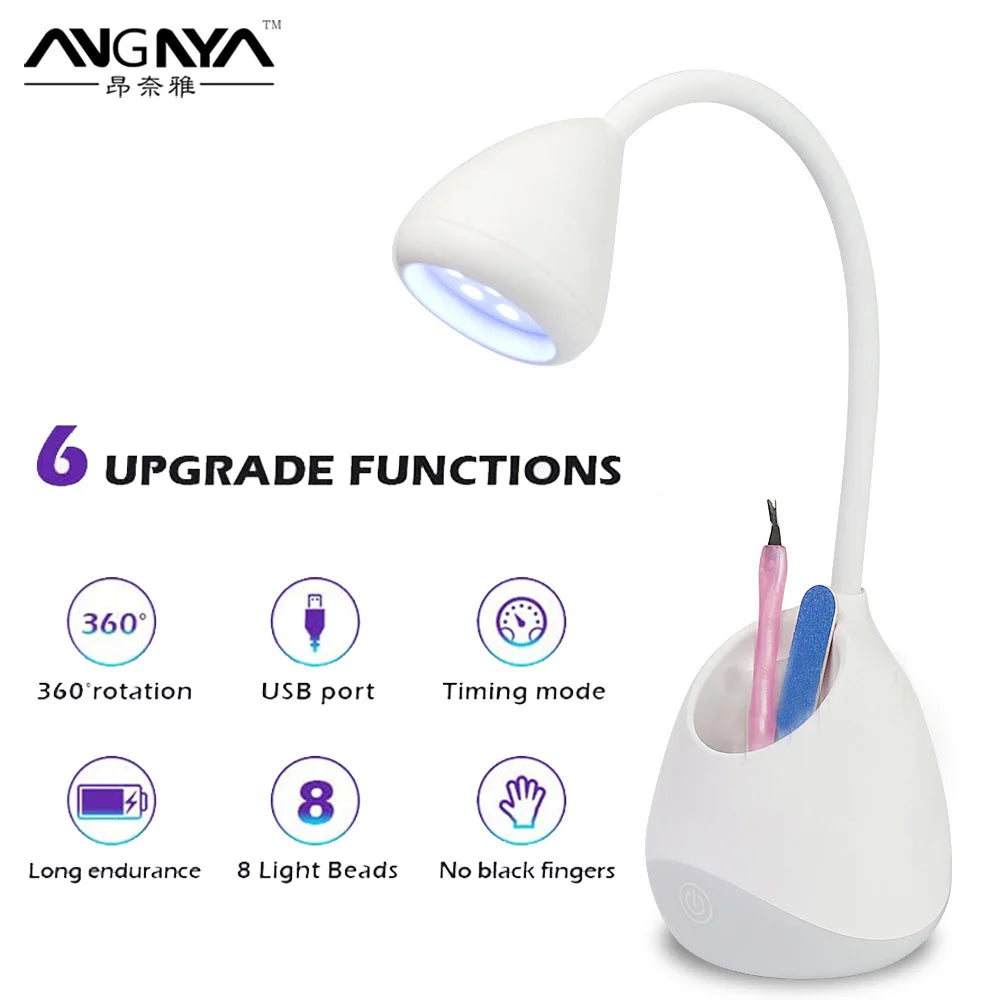 Rechargeable Mini Nail Lamp UV Light - MQ ZONE UAE